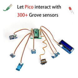 OPTION-2  Raspberry Pi PICO W  Grove Shield  Pin Header  USB Cable